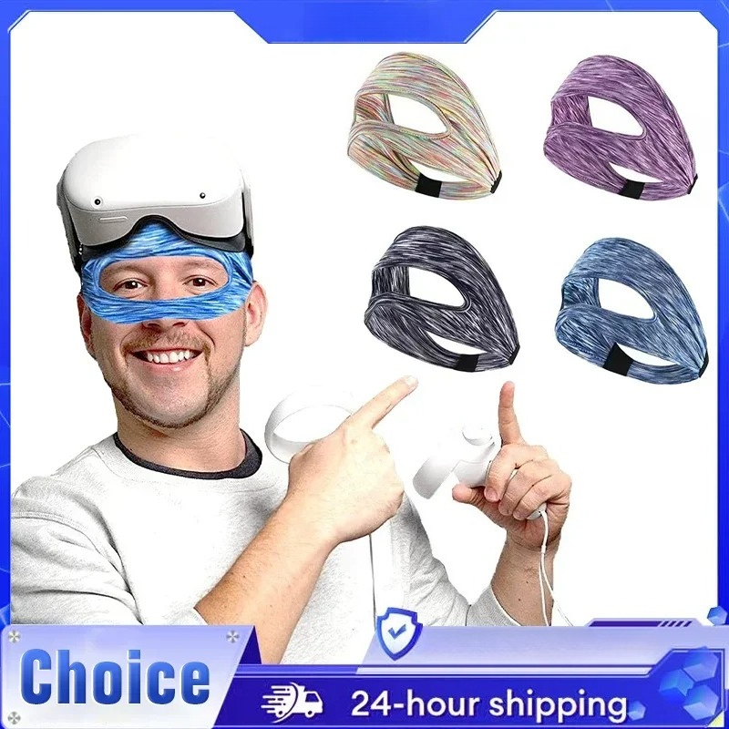 Gaming Headphone Accessories - アイマスクメタオキュラスクエスト 2 汗止めバンド VR メガネカバー通気性仮想現実ヘッドセットメイトクエスト 3/3S