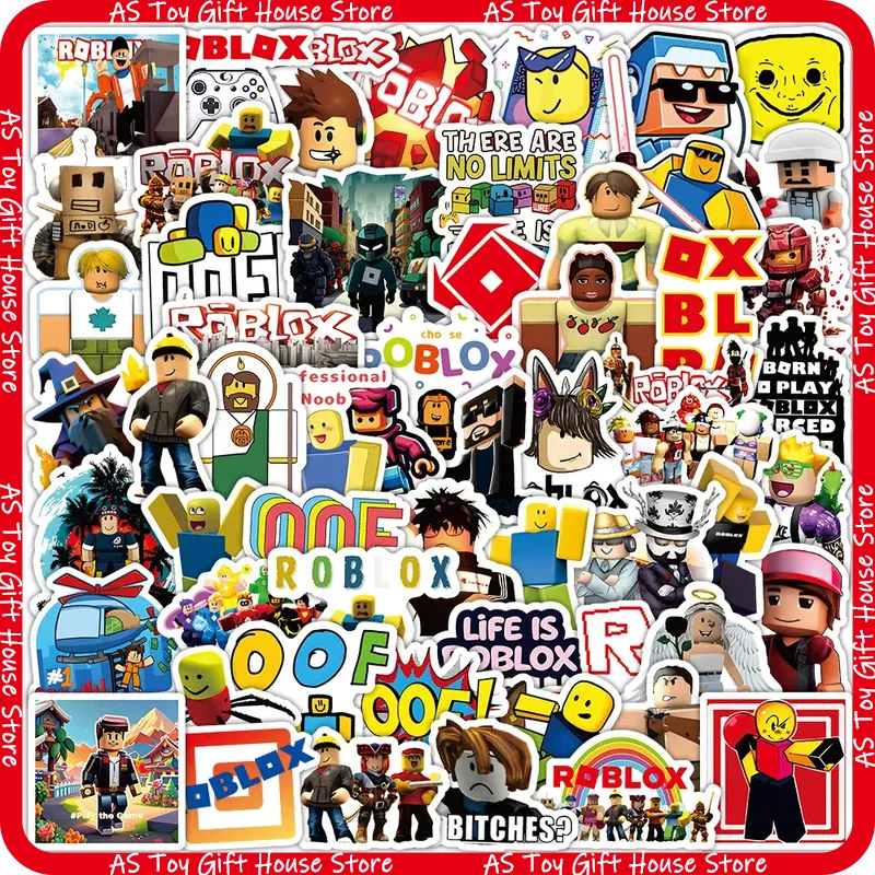 Gaming Accessories Roblox - ホットセール 60枚入り クラシックステッカー おもちゃ用落書きステッカー 漫画風装飾ステッカー ノートパソコン