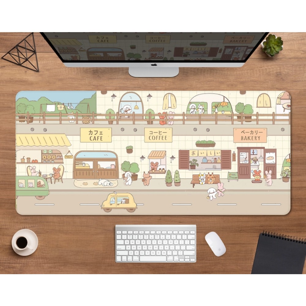 Gaming Accessories Shop - バニーベア植物花屋、カワイゲーミングデスクマット、デスクオーガナイザーとトレイ、デスクアクセサリー、タピス・デ・ソーリス、テクラド・メカニコ