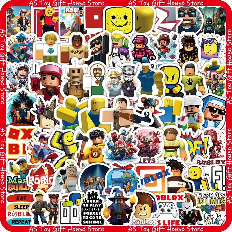 Gaming Accessories Roblox - 100枚入り ロブロックス ステッカー 漫画ゲーム 防水ビニールステッカー ノートパソコン