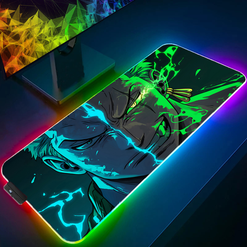 Gaming Accessories For Gaming Room - ワンピースゾロマウスパッド RGB ゲームアクセサリー Gabinete ゲーマー PC