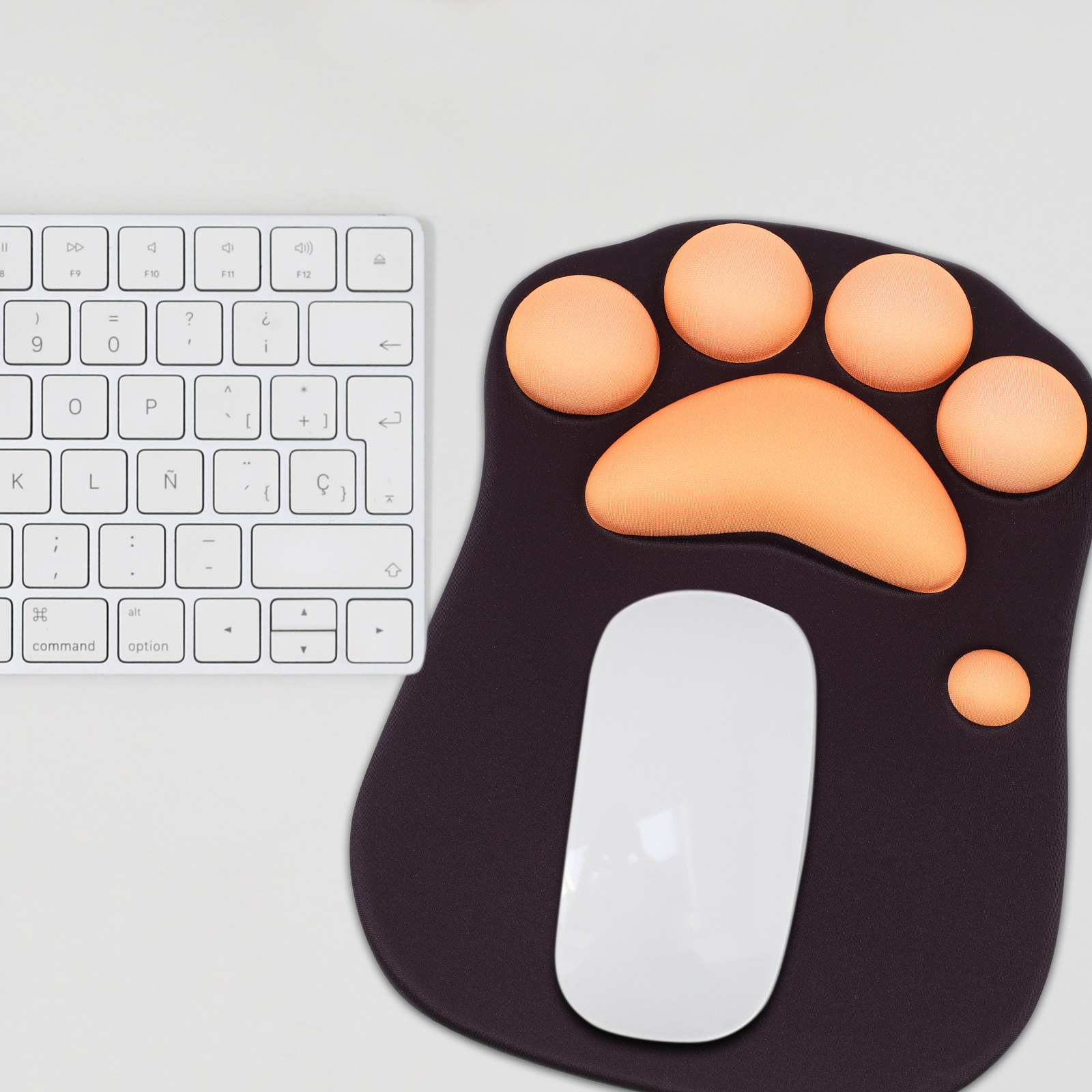Gaming Accessories Shop - 猫の足型マウスパッド、ソフトな手首サポート、人間工学に基づいたデザイン、滑り止め表面、オフィス、自宅、カフェ、ゲーミングデスクアクセサリーに最適
