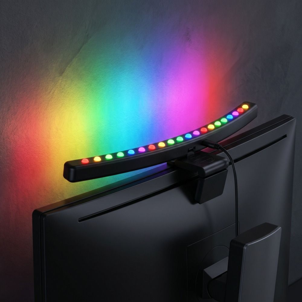 Monitor Light Bar - RGB雰囲気モニターライトバー タッチコントロール調光機能 RGB LED照明 LED照明 音楽リズムスクリーン
