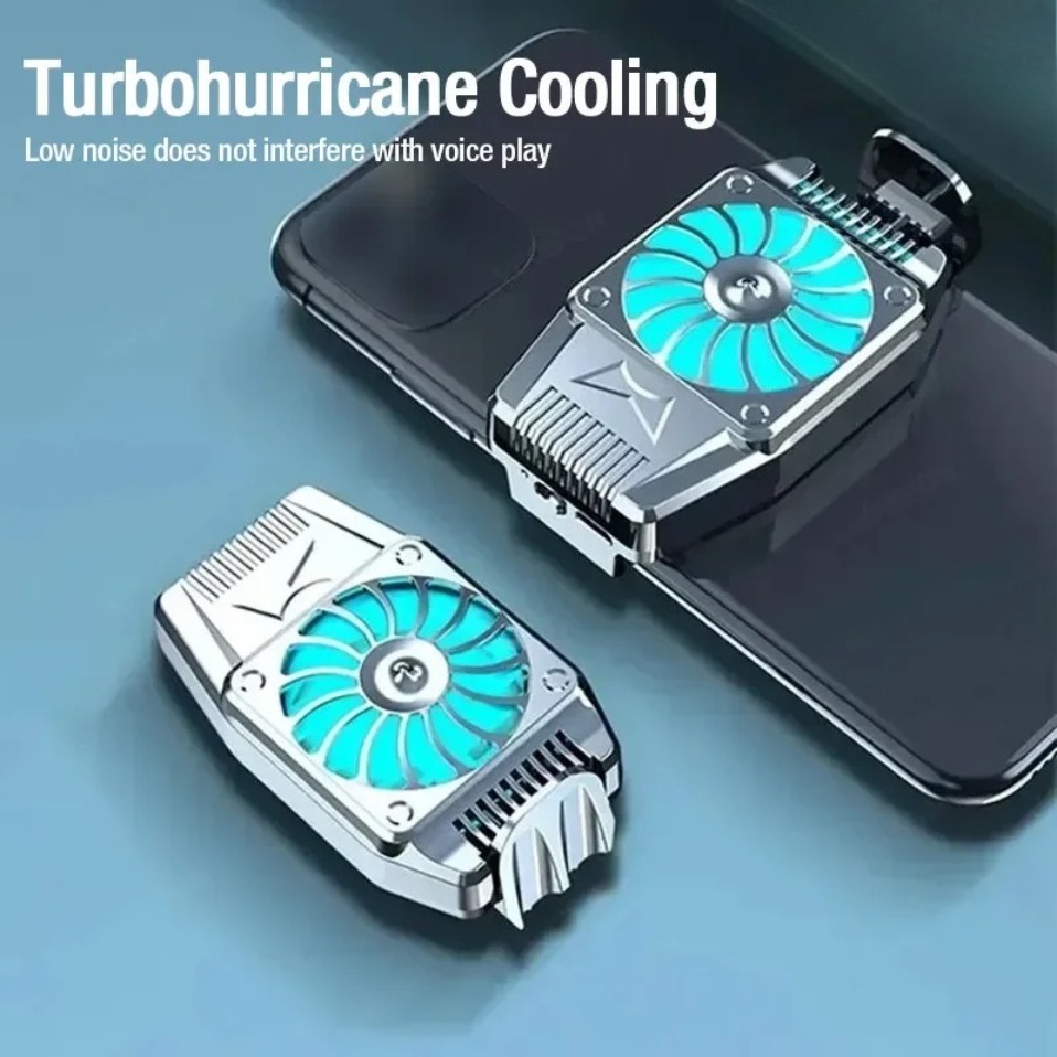 Gaming Accessories For Android - ポータブルバッククリップ冷却ミニ空冷式携帯電話ラジエーター iPhone 15 iOS Android ゲームアクセサリー