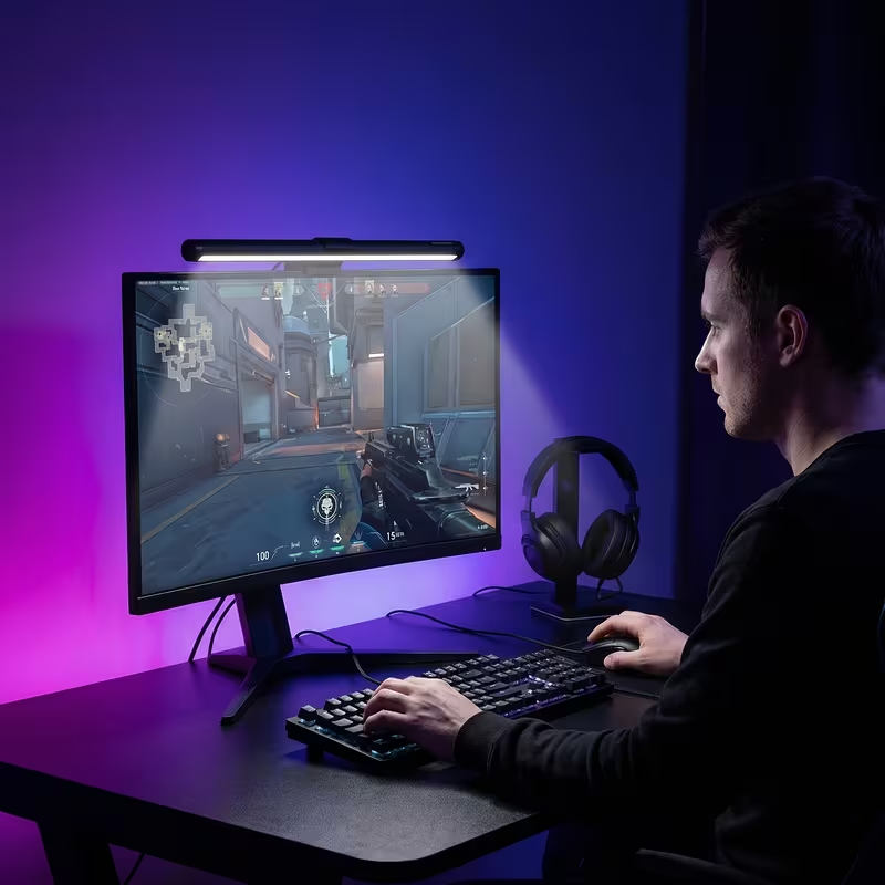 Monitor Light Bar - コンピュータモニターライトバー PCモニター用 USB給電LEDランプ スクリーン吊り下げライト 学生の目の保護 読書学習用