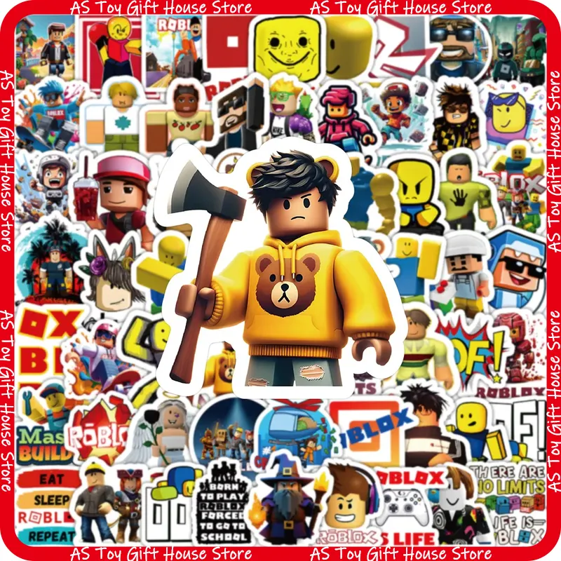 Gaming Accessories Roblox - ギフトハウス Roblox 100枚入り 防水ビニール漫画ゲームステッカー ノートパソコン、水筒、スケートボード、日記帳、ティーン向けDIY用