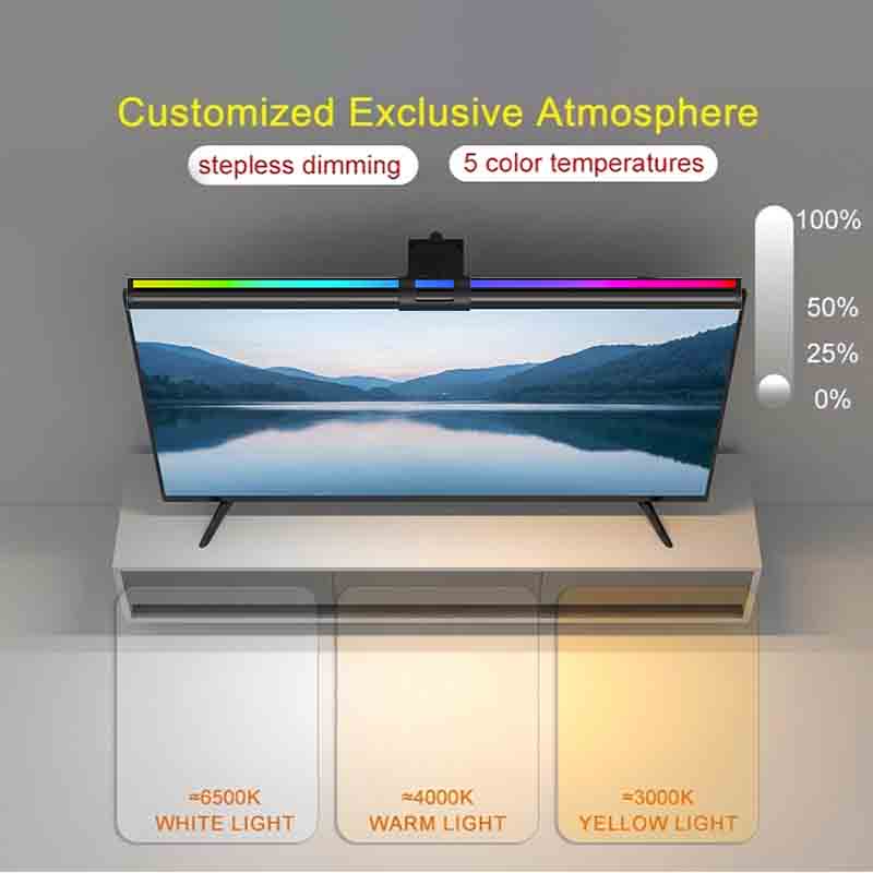 RGB ライト 60/80 センチメートルゲーム雰囲気照明モ - Monitor Light Bar のレビューと価格