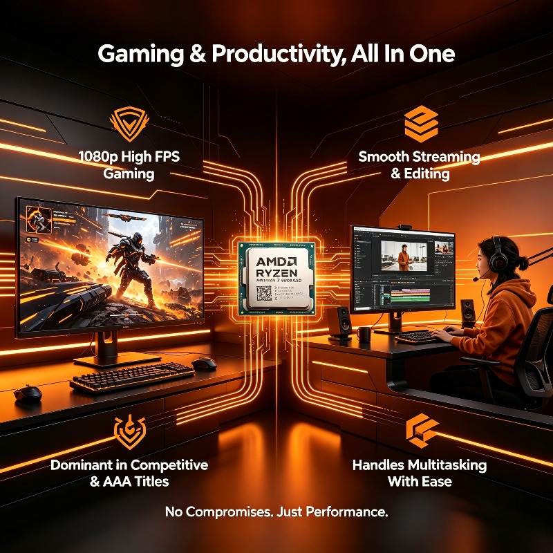 AMD Ryzen 7 9800X3D 8コア 16スレッド - Amd Cpu Ryzen 7 のレビューと価格