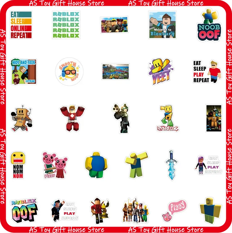 100 個 Roblox ステッカー自己粘着防水ビニールデカ - Gaming Accessories Roblox のレビューと価格