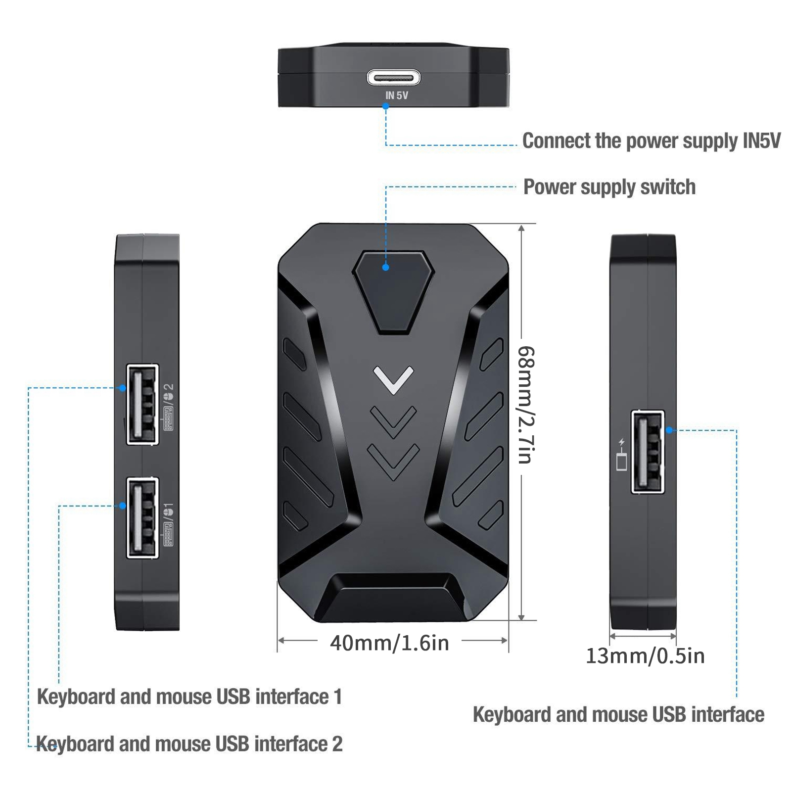 ゲーミングキーボードマウスコンバーターアダプター Andro - Gaming Accessories For Android のレビューと価格