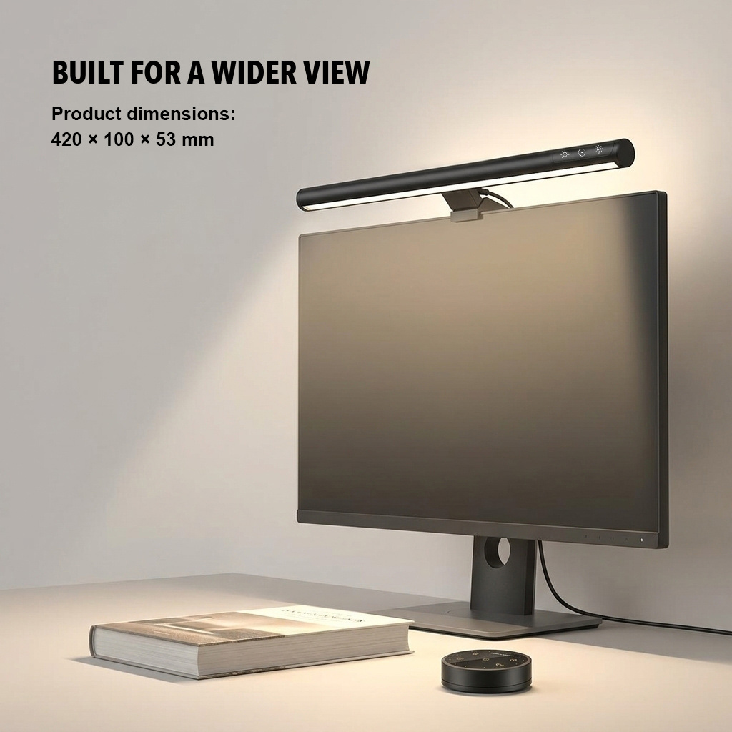 モニターライトバー 5段階の明るさレベル 45度のビーム角  - Monitor Light Bar のレビューと価格