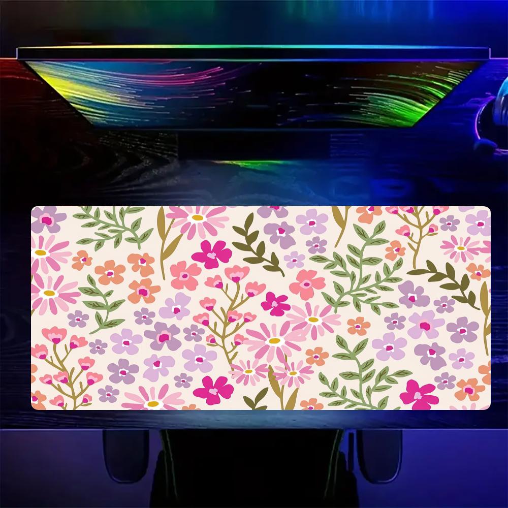 ヴィンテージ花柄大型マウスパッドデスクマット滑り止めゲーミン - Vintage Gaming Accessories のレビューと価格