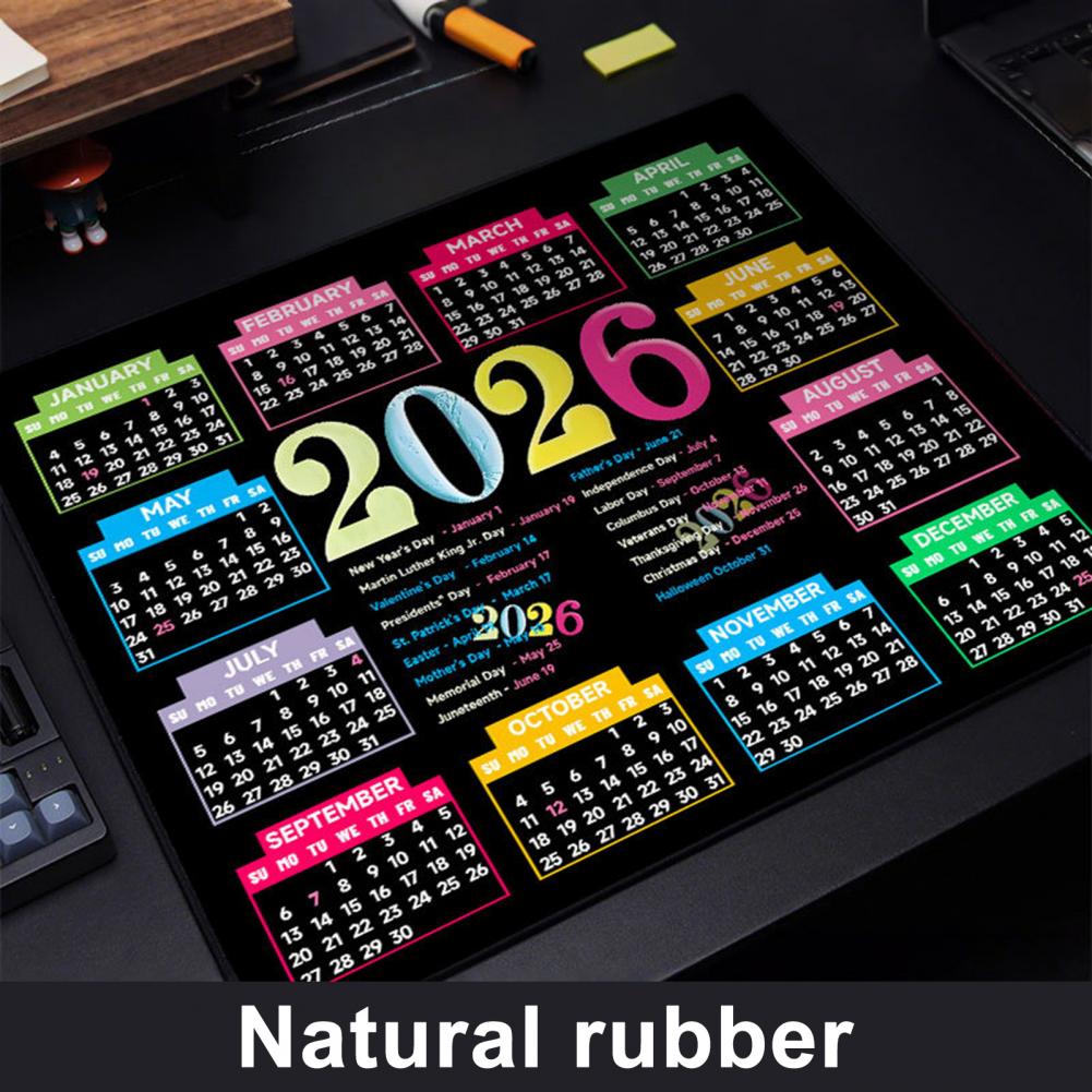 2026 カレンダー マウスパッド 防水 ホーム オフィス  - Gaming Office Accessories のレビューと価格
