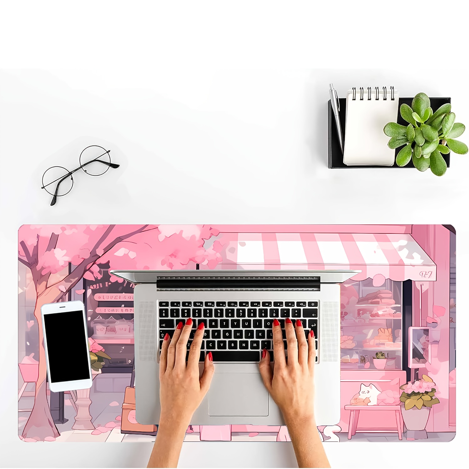大型ゲーミングマウスパッドデスクマットかわいいピンクショップ - Gaming Accessories Shop のレビューと価格
