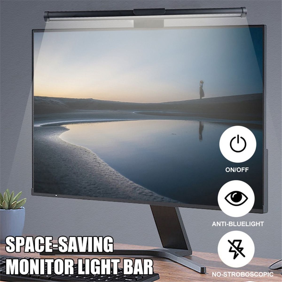 更新しました。 LEDコンピューターモニターライトバー アイ - Monitor Light Bar のレビューと価格