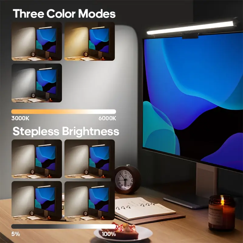 モニター PC スクリーンライト LED 調光可能学習読書照 - Monitor Light Bar のレビューと価格