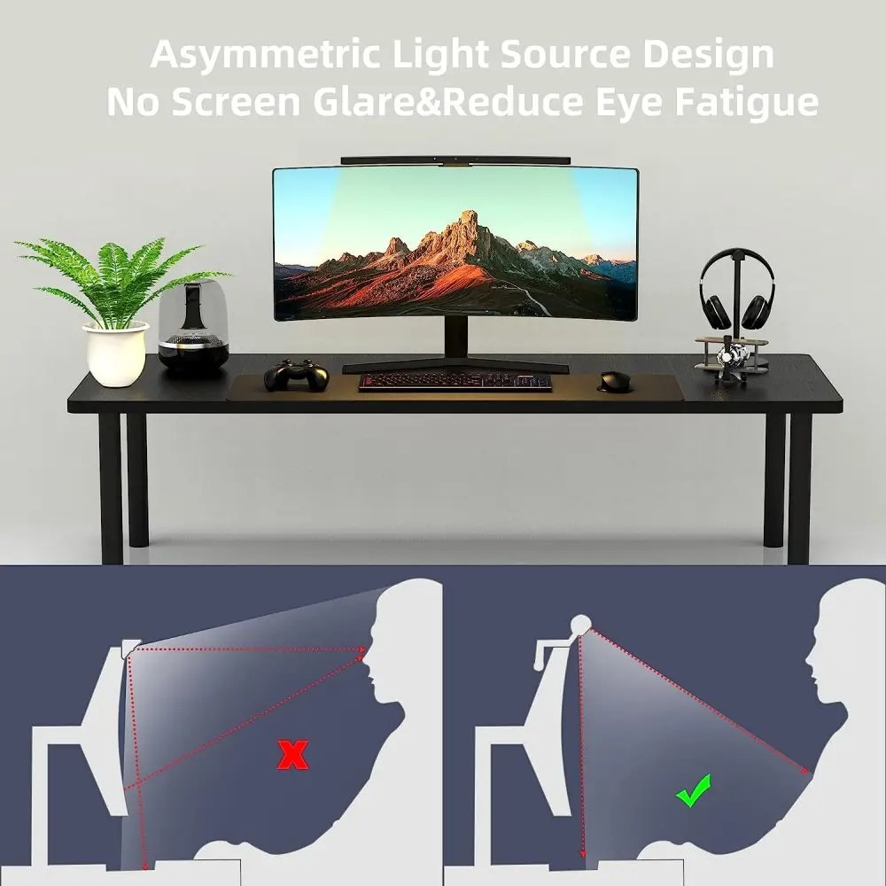 曲面モニターライトバー 3色調光 すべての画面に適用可能 画 - Monitor Light Bar のレビューと価格