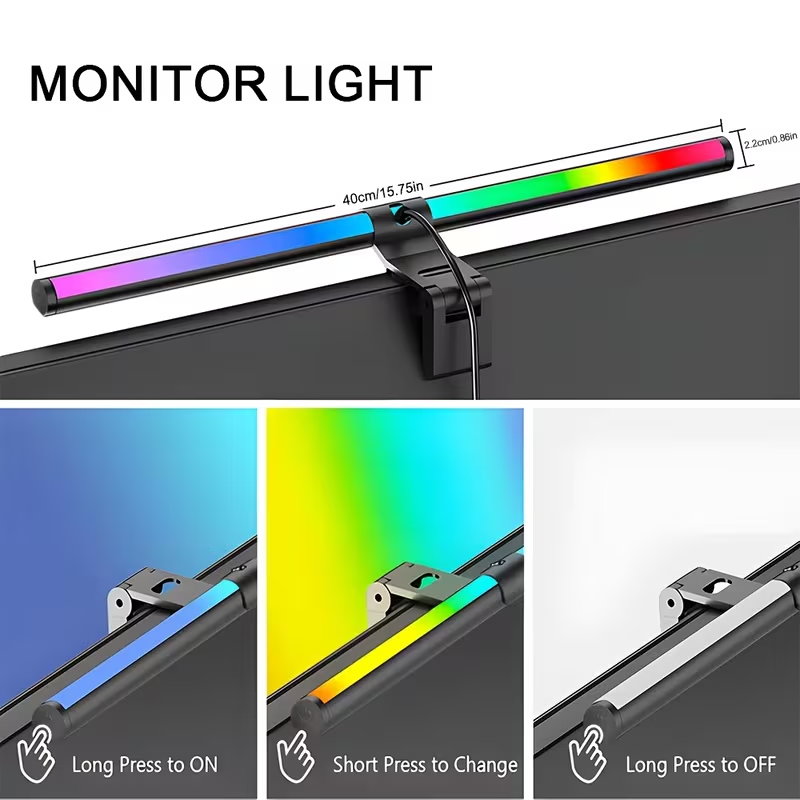 コンピューターモニタースクリーンライトバー LED デスクラ - Monitor Light Bar のレビューと価格