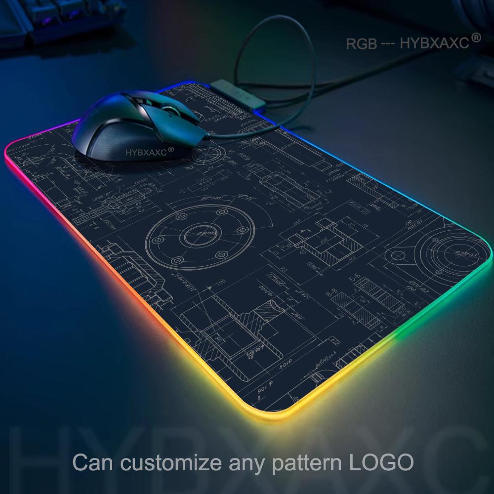 メカニカルドローイングRGBマウスパッド ゲーミングマウスパ - Gaming Accessories Drawing のレビューと価格