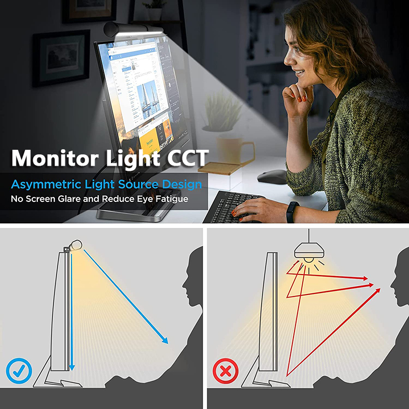 40CM RGB雰囲気テーブルランプ、コンピュータースクリー - Monitor Light Bar のレビューと価格